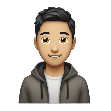 asian teen handsome male sticker