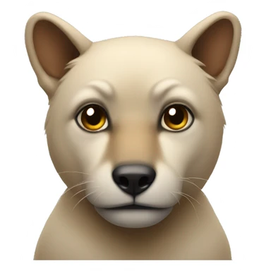 animal gazing at viewer sticker