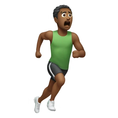 person who run sooo fast sticker