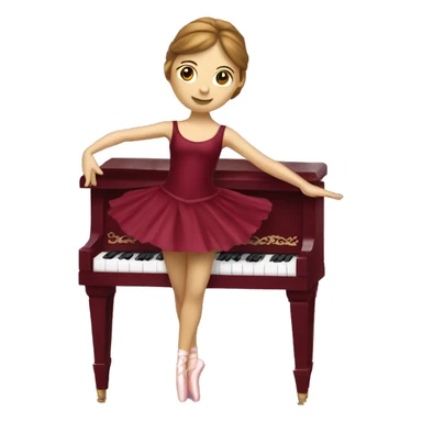 burgundy music box with ballerina sticker