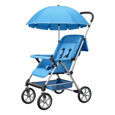 blue stroller sticker