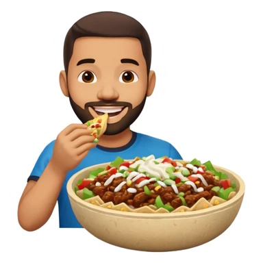 Drake eating a chipotle burrito bowl sticker