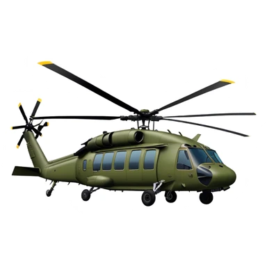 Sikorsky UH-60 Black Hawk - Sikorsky (Model Year: 2022) (Iconic colour: Olive green) sticker