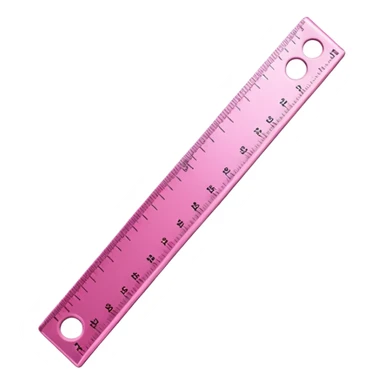 mac os icon, ruler, measures, pink sticker