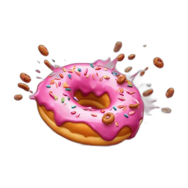 Donuts are exploding sticker