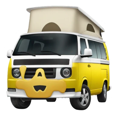 Yellow VW T5 sticker