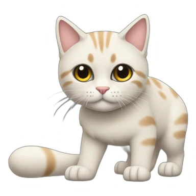 gato con tacones en las patas sticker