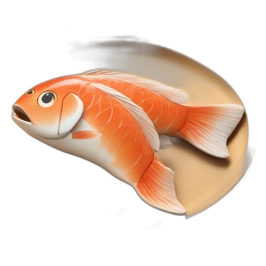 teishoku fish japanese food wood plate sticker