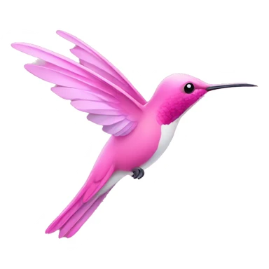 Pink hummingbird sticker