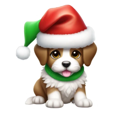 Christmas puppy  sticker