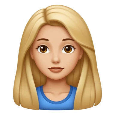 Va bene la terza foto solamente i capelli devono essere più lisci sticker