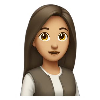 juif fille adolescente brune run sticker