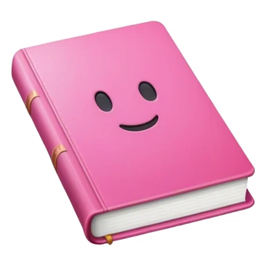 Icone book utilise couleurs rose sticker