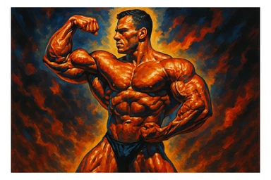 bodybuilding è lo sport simbolico della vemenza, forza, potenza, estetica sticker