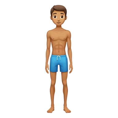 skinny body male sticker