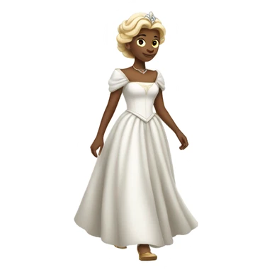 White Princess walking sticker