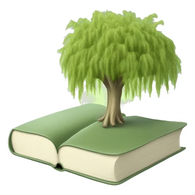 Light Sage green holy Bible with willow tree  sticker