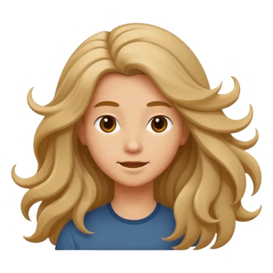 Hair flipping  sticker