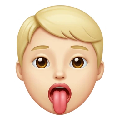sticking tounge out sticker