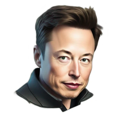 Elon musk avec une liasse de billets sticker