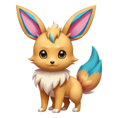 Eeveelution-Cute-Pokémon-fusion full body sticker