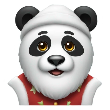 Panda Santa sticker
