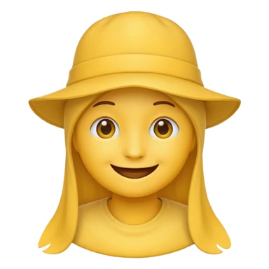 Şapka takan ve Gülen emoji sticker