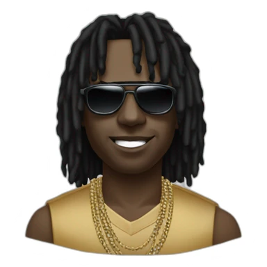 chief keef with sunglasses sticker