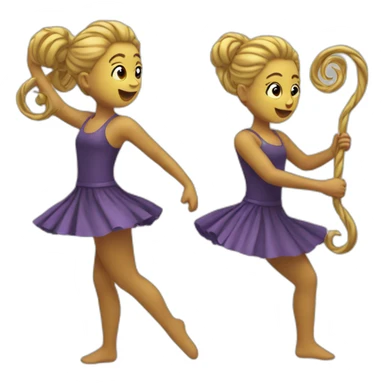 bâton twirling sticker
