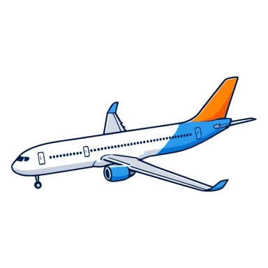 Scandinavian Airlines airplane with blue tail sticker