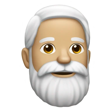 White bearded man with dog sticker