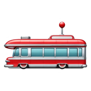 1950s diner exterior facing right sticker