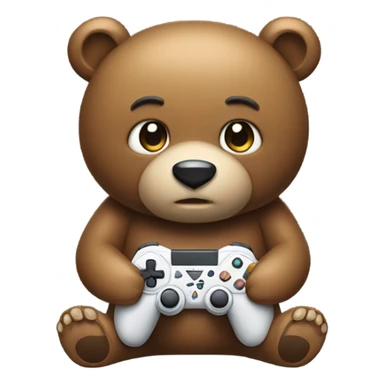 Gaming bear sticker