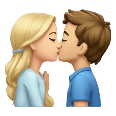 Bailee kissing Owen sticker