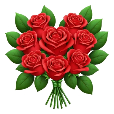 heart bouquet sticker