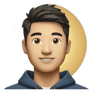 Male Catholic Asian Berkeley student with cross and Berkeley logo sticker