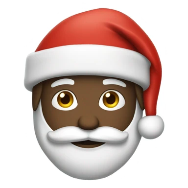 Football player with Santa hat sticker