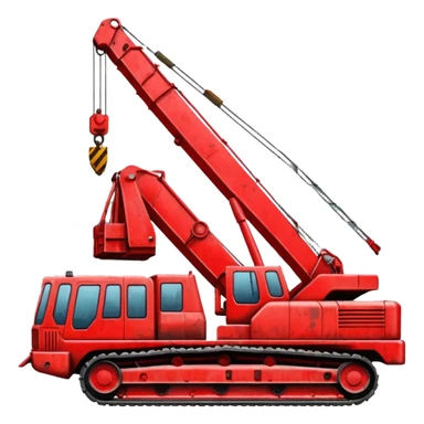 Soviet heavy equipment plant, large machinery, cranes, concrete buildings, red banners sticker
