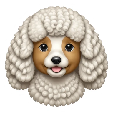 poodle dog sticker
