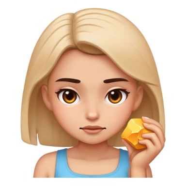 Girl crushing sticker