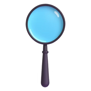 magnifying glass sticker