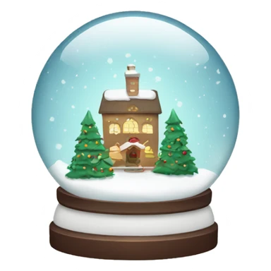 Christmas snowglobe sticker