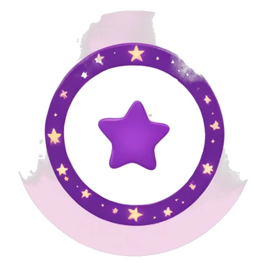 stars spinning in a circle sticker