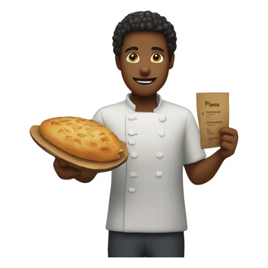 person holding menu
 sticker