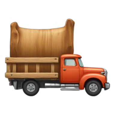wood truck sticker