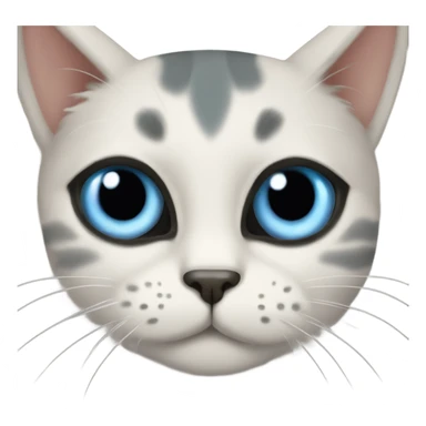 Gato con ojos celestes sticker