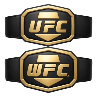 UFC belt sticker
