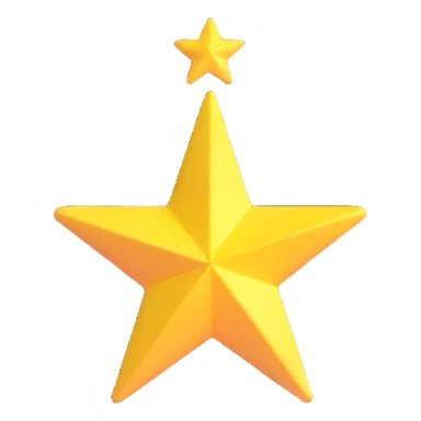 bright shining star sticker