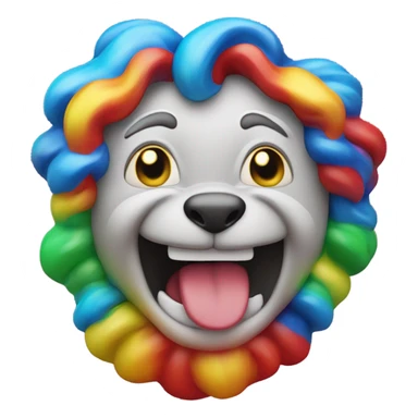 the acronym POG flashing in multiple colors sticker