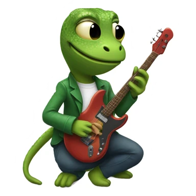 geko escuchando musica sticker